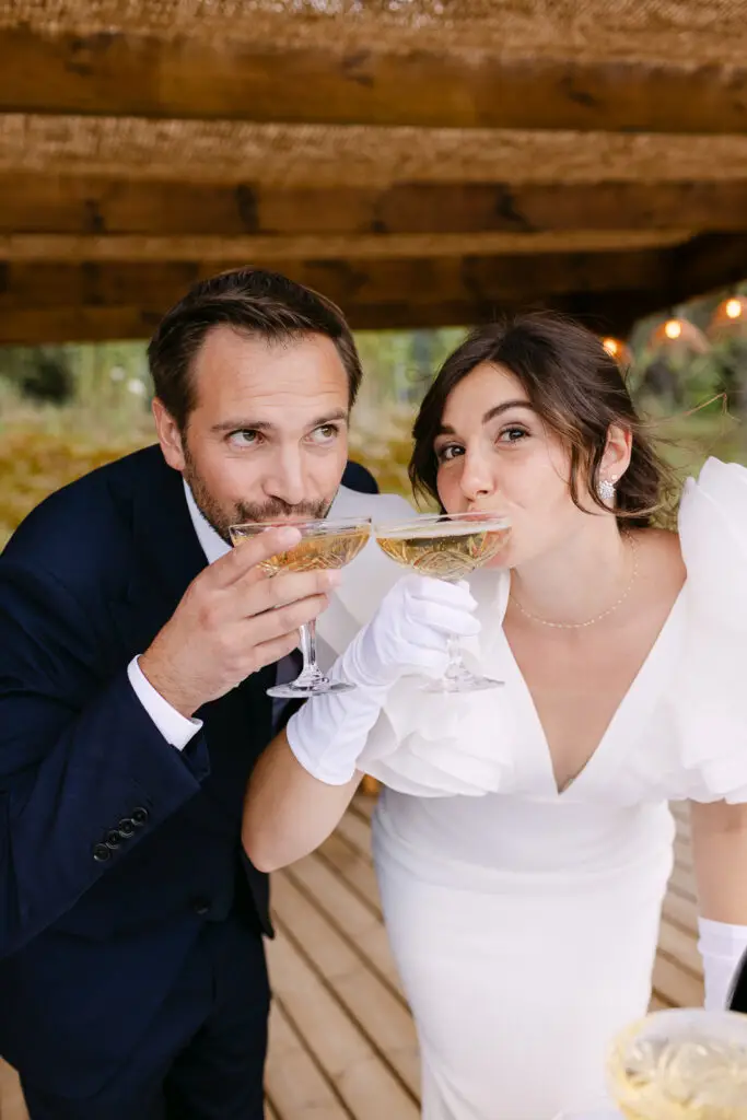 Fontaine de champagne apour un mariage au Domaine de Valbonne