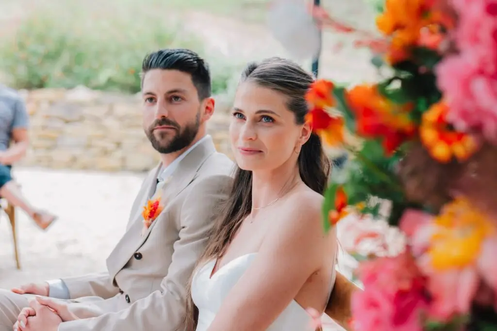 Les mariés qui se disent oui au Domaine de Valbonne