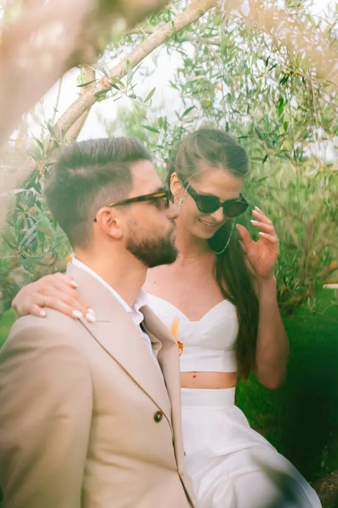 Photo de couple au domaine de Valbonne en Provence