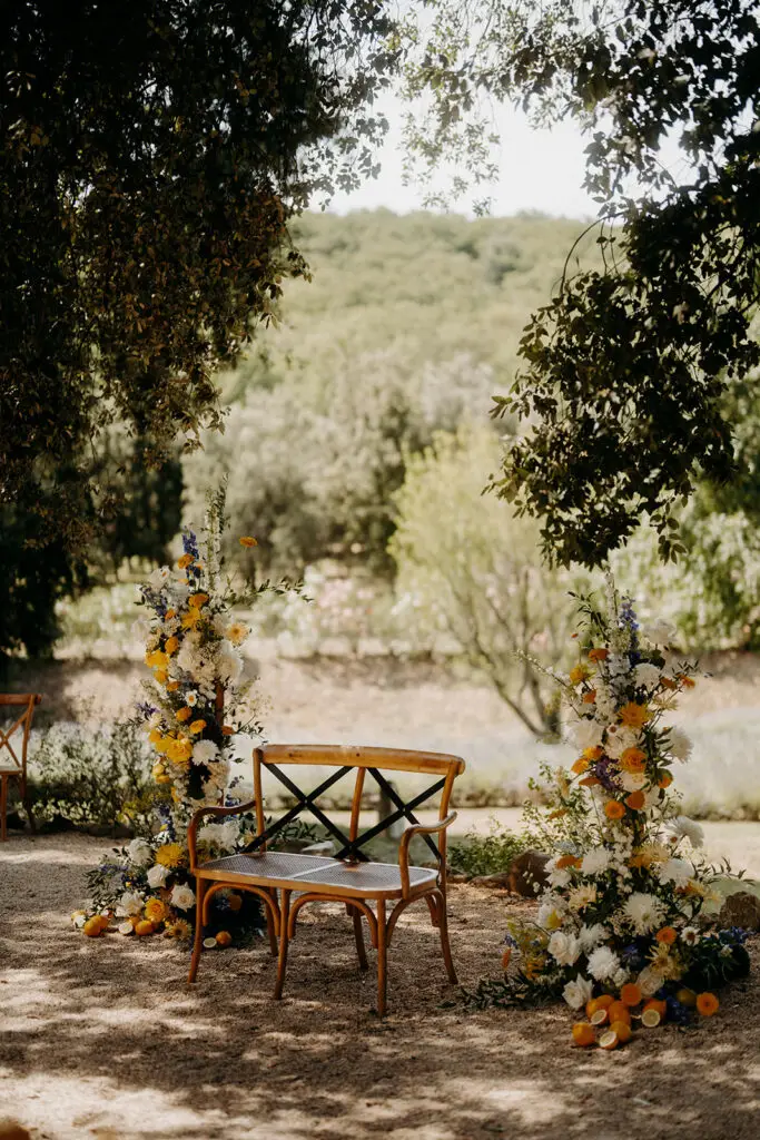 Cérémonie laïque en plein air au Domaine de Valbonne