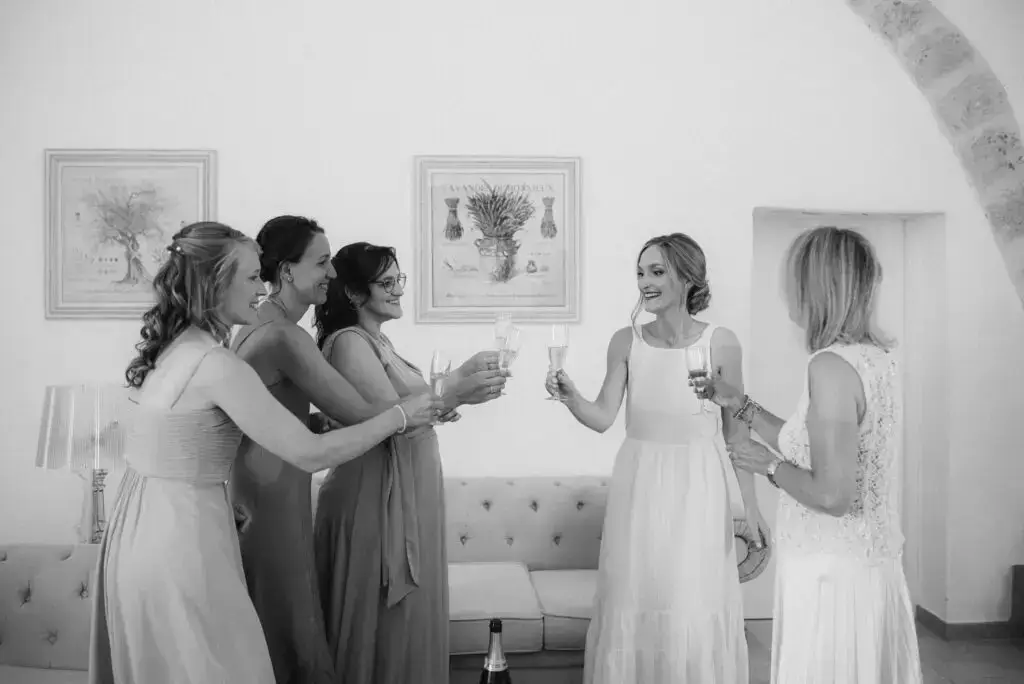 Préparatifs des mariés au Petit Roulet