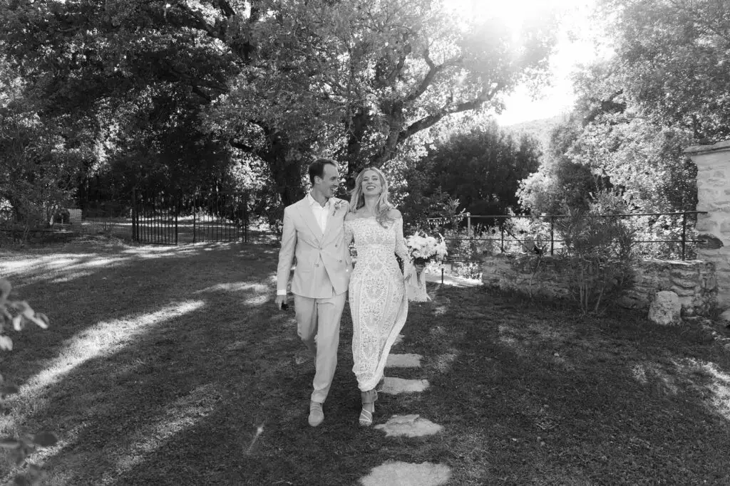 Photo de couple au domaine de Valbonne en Provence
