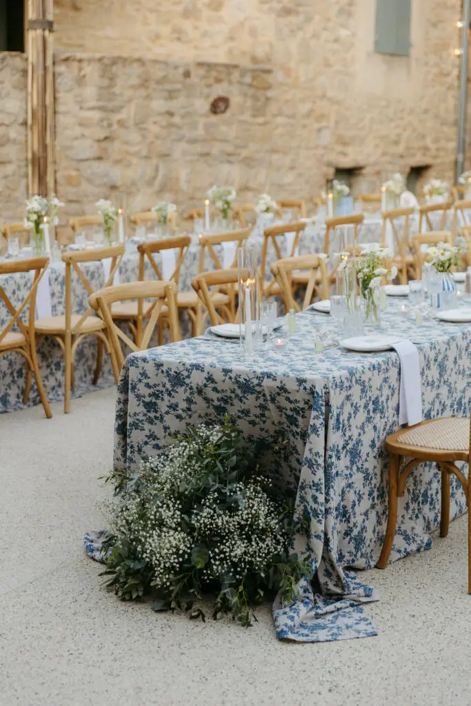 Décoration florale de cérémonie laïque au Domaine de Valbonne